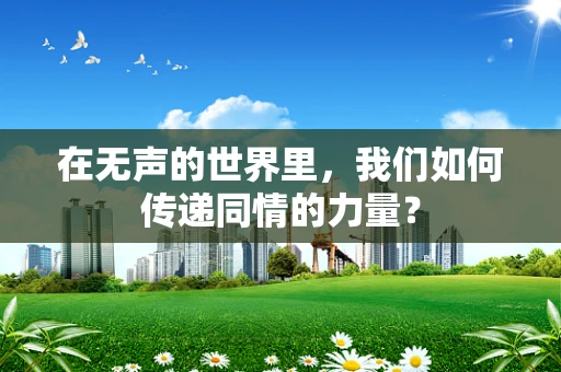 在无声的世界里，我们如何传递同情的力量？