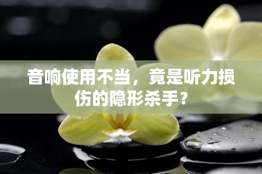 音响使用不当，竟是听力损伤的隐形杀手？