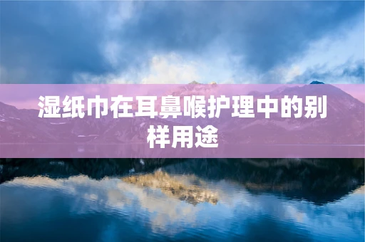 湿纸巾在耳鼻喉护理中的别样用途
