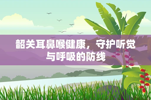 韶关耳鼻喉健康，守护听觉与呼吸的防线