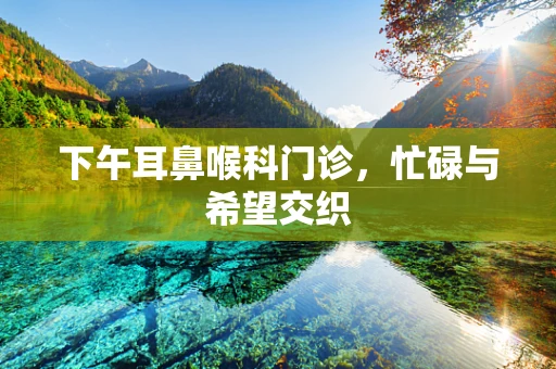 下午耳鼻喉科门诊，忙碌与希望交织