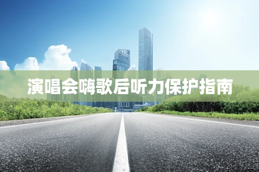 演唱会嗨歌后听力保护指南